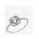 Серебряное кольцо SOKOLOV 92014274-91 с фианитом и празиолитом