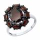 Серебряное кольцо SOKOLOV 92014299-91 с гранатом