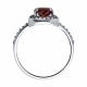 Серебряное кольцо SOKOLOV 92014306-91 с фианитом и гранатом