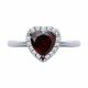 Серебряное кольцо SOKOLOV 92014437-91 с фианитом и гранатом