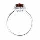 Серебряное кольцо SOKOLOV 92014437-91 с фианитом и гранатом