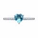 Серебряное кольцо SOKOLOV 92014444-91 с топазом и фианитом