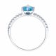 Серебряное кольцо SOKOLOV 92014444-91 с топазом и фианитом