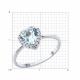 Серебряное кольцо SOKOLOV 92014451-91 с топазом и фианитом