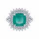 Серебряное кольцо SOKOLOV 92014482-91 с фианитом и ситаллом