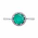 Серебряное кольцо SOKOLOV 92014483-91 с фианитом и ситаллом