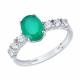 Серебряное кольцо SOKOLOV 92014607 с фианитом и агатом