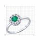 Серебряное кольцо SOKOLOV 92014644 с фианитом и агатом