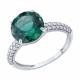 Серебряное кольцо SOKOLOV 92014682 с фианитом и кварцем