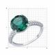 Серебряное кольцо SOKOLOV 92014682 с фианитом и кварцем