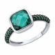 Серебряное кольцо SOKOLOV 92014687 с фианитом и кварцем