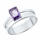 Серебряное кольцо SOKOLOV 92014720 с аметистом