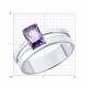 Серебряное кольцо SOKOLOV 92014720 с аметистом