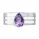 Серебряное кольцо SOKOLOV 92014724 с аметистом