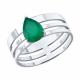 Серебряное кольцо SOKOLOV 92014725 с агатом