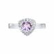 Серебряное кольцо SOKOLOV 92014747 с фианитом и аметистом