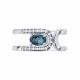 Серебряное кольцо SOKOLOV 92014835 с фианитом и Лондон топазом