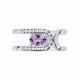 Серебряное кольцо SOKOLOV 92014836 с фианитом и аметистом