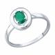 Серебряное кольцо SOKOLOV 92014843 с агатом