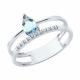 Серебряное кольцо SOKOLOV 92014844 с фианитом