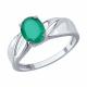 Серебряное кольцо SOKOLOV 92014846 с агатом