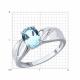 Серебряное кольцо SOKOLOV 92014847 с топазом