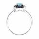Серебряное кольцо SOKOLOV 92014869 с топазом и фианитом