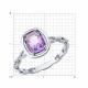 Серебряное кольцо SOKOLOV 92014879 с аметистом