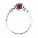 Серебряное кольцо SOKOLOV 92014884 с фианитом и гранатом