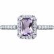 Серебряное кольцо SOKOLOV 92014936 с фианитом и аметистом