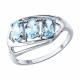 Серебряное кольцо SOKOLOV 92014978 с топазом