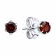Серебряные серьги SOKOLOV 92020038-91 с гранатом