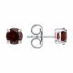 Серебряные серьги SOKOLOV 92020040-91 с гранатом