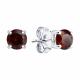 Серебряные серьги SOKOLOV 92020040-91 с гранатом