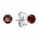 Серебряные серьги SOKOLOV 92021088-91 с гранатом