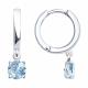 Серебряные серьги SOKOLOV 92022391-91 с топазом