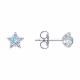 Серебряные серьги SOKOLOV 92022422-91 с топазом и фианитом