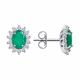 Серебряные серьги SOKOLOV 92022501-91 с фианитом и агатом