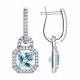 Серебряные серьги SOKOLOV 92022830-91 с топазом и фианитом