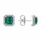 Серебряные серьги SOKOLOV 92022852-91 с фианитом и агатом