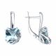 Серебряные серьги SOKOLOV 92022915-91 с топазом и фианитом