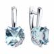 Серебряные серьги SOKOLOV 92022915-91 с топазом и фианитом