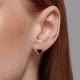 Серебряные серьги SOKOLOV 92022925-91 с фианитом и гранатом