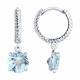 Серебряные серьги SOKOLOV 92022928-91 с топазом