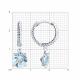 Серебряные серьги SOKOLOV 92022928-91 с топазом