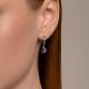 Серебряные серьги SOKOLOV 92022961-91 с фианитом и аметистом
