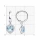 Серебряные серьги SOKOLOV 92022964-91 с топазом и фианитом