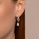 Серебряные серьги SOKOLOV 92022966-91 с фианитом и жемчугом