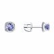 Серебряные серьги SOKOLOV 92025267-91 с танзанитом
