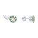 Серебряные серьги SOKOLOV 92025326 с фианитом и празиолитом